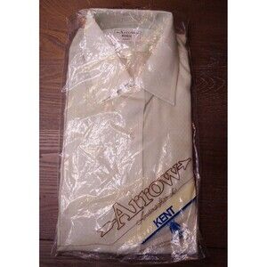 VTG NOS Arrow Kirk Kent Gentleman's Fit Dress Shirt Size 16